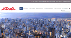 Desktop Screenshot of nicoll.com.br